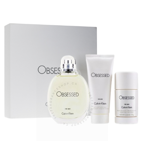 Calvin Klein Obsessed For Men EDT 3 Pcs Gift Set 125 ml