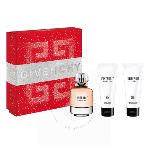 Givenchy L'interdit EDP 3Pcs Gift Set For Her 80 ml / 2.7 Fl. oz.
