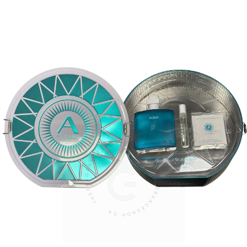 Azzaro Chrome Aqua EDT For Him 100 ml / 3.4 Fl. oz. 3Pcs Gift Set