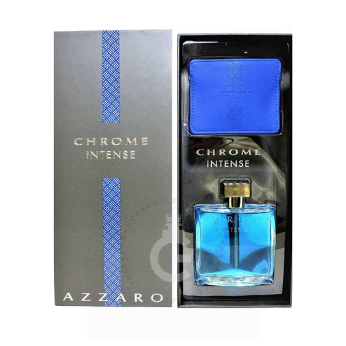 Azzaro Chrome Intense EDT For Him 100 ml / 3.4 Fl. oz. 2 Pcs Gift Set