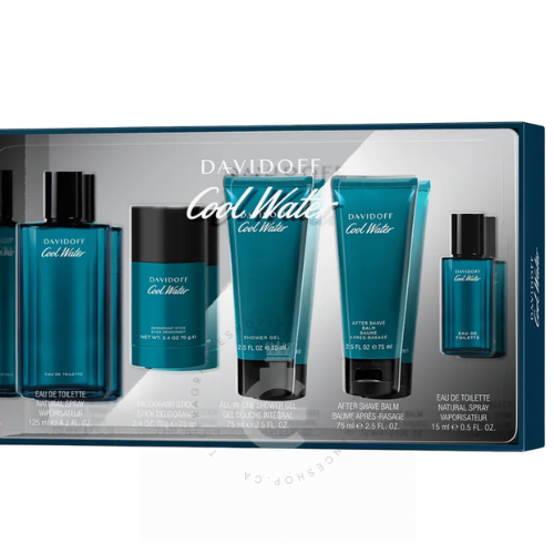 Davidoff Cool Water EDT For Him 125 ml 5-Piece Gift Set
