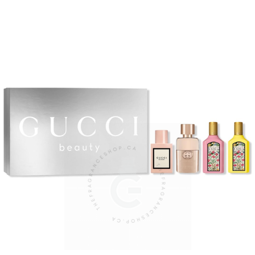 Gucci Beauty 4 Pcs Mini Gift Set 4 x 5 ml / 0.16 Fl. oz. Gucci Beauty 4 Pcs Mini Gift Set 4 x 5 ml / 0.16 Fl. oz.