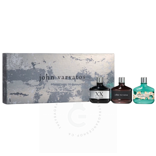 John Varvatos For Him EDT (3 x 15 ml / 0.50 Fl. oz.) 3-PC COFFRET GIFT SET