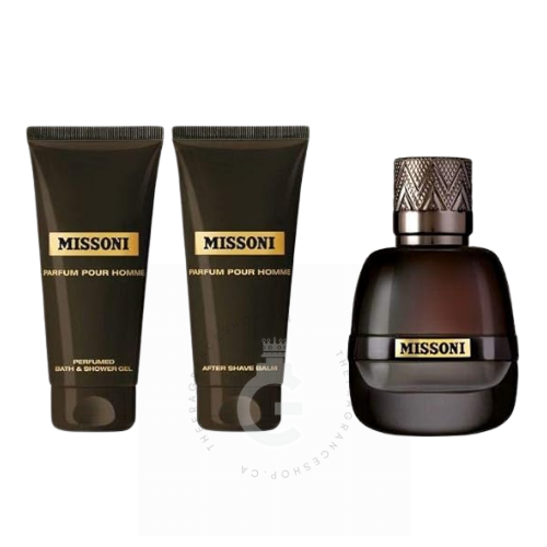 Missoni Parfum Pour Homme EDP For Him 50 ml / 1.7 Fl. oz. 3 Pcs Set