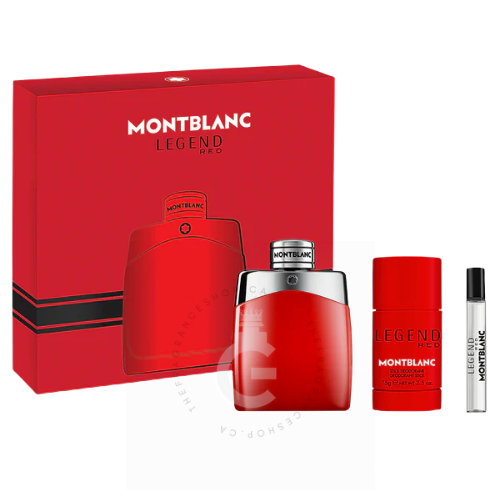 Montblanc Legend Red Pour homme EDP For Him 100 ml 3 Pcs Gift Set