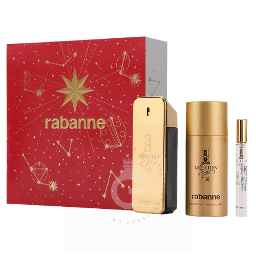 Paco Rabanne 1 Million EDT For Him 3 Pcs Gift Set 100 ml