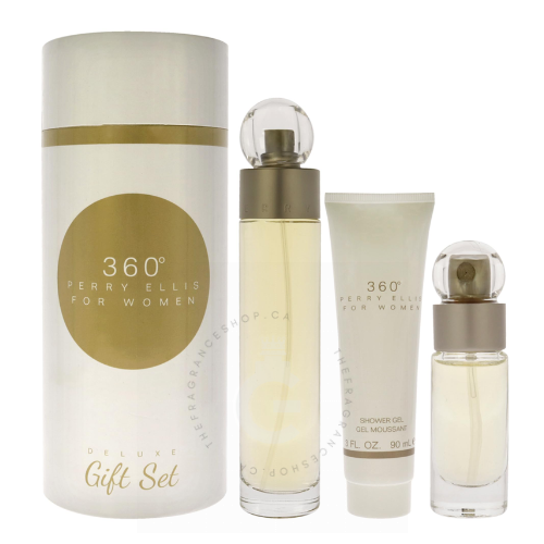 Perry Ellis 360 For Women EDT 100 ml Deluxe Gift Set 3 Pcs