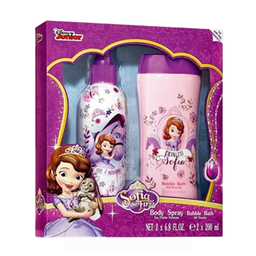 Disney Sofia the First Body Spray and Bubble Bath 200ml 2pc Set For Her