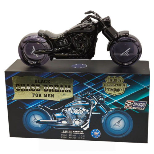 Tiverton Black Chase Dream Motorcycle For Him Gift Set
