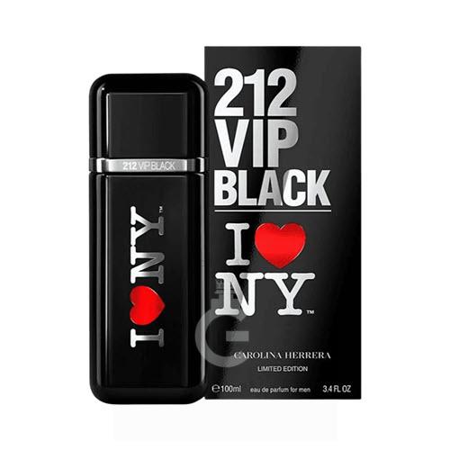 Carolina Herrera 212 VIP Black I Love NY Limited Edition EDP For Men 100 ml / 3.4 Fl. oz.