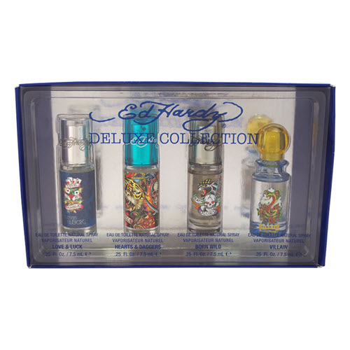 Ed Hardy Deluxe Collecton 4Pcs Gift Set For Him