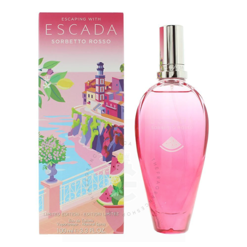 Escada Escaping With Sorbetto Rosso EDT For Her 100 ml / 3.3 Fl. oz.