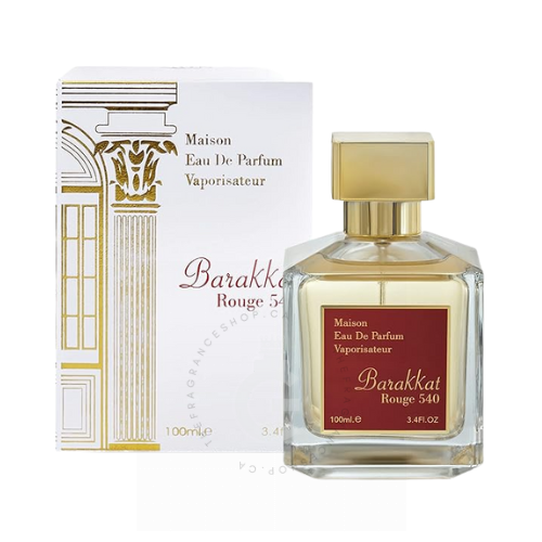 Fragrance World Maison Barakkat Rouge 540 For Him / Her 100 ml / 3.4 Fl. oz. Fragrance World Maison Barakkat Rouge 540 For Him / Her 100 ml / 3.4 Fl. oz.