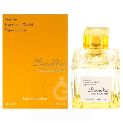 Fragrance World Maison Barakkat Aqua Aevum (Aqua Vitae Twist) EDP For Him / Her 100 ml / 3.4 Fl. oz.