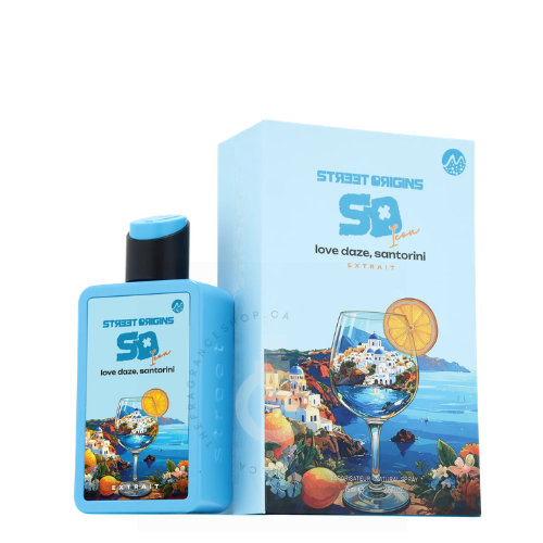 Street Origins Love Daze, Santorini Extrait For Him / Her 75 ml / 2.5 Fl. oz.