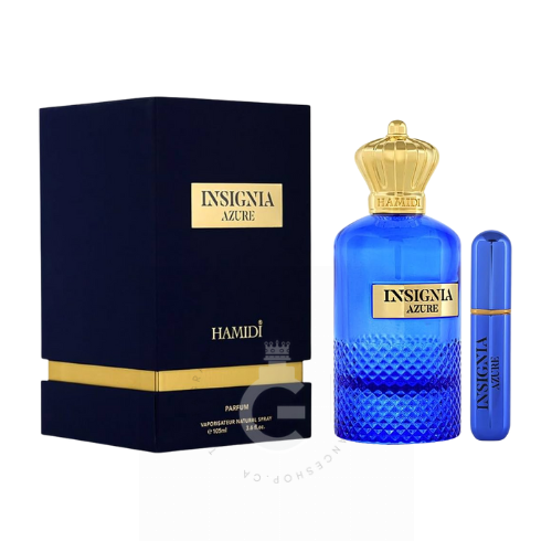 Hamidi Insignia Azure Parfum With Atomizer For Him / Her 105 ml / 3.6 Fl. oz.
