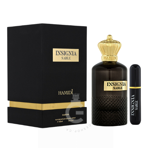 Hamidi Insignia Sable Parfum With Atomizer For Him / Her 105 ml / 3.6 Fl. oz.