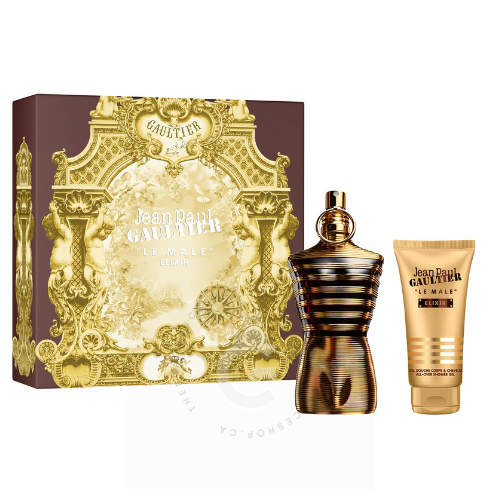 Jean Paul Gaultier Le Male Elixir Parfum For Him 2Pcs Gift Set
