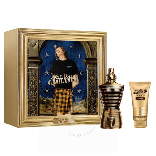 Jean Paul Gaultier Le Male Elixir Parfum For Him 2Pcs Gift Set