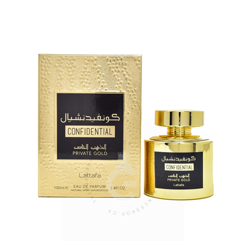 Lattafa Confidential Gold (Kirke Twist) EDP For Him / Her 100 ml / 3.4 Fl. oz.