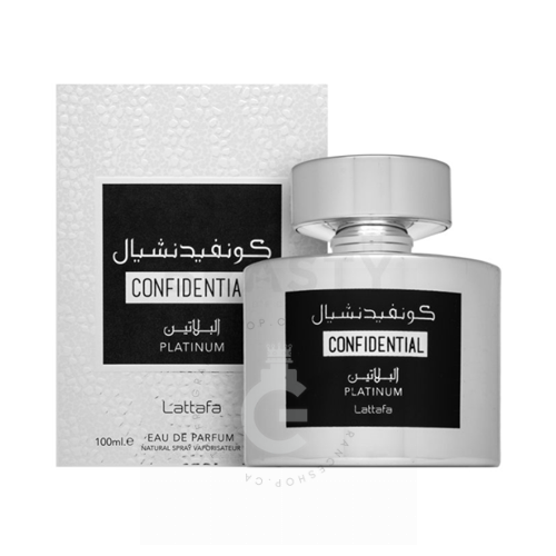 Lattafa Confidential Platinum EDP For Him 100ml / 3.4oz Lattafa Confidential Platinum EDP For Him 100ml / 3.4oz