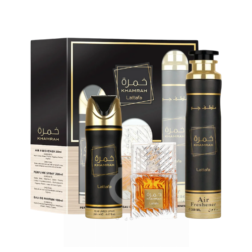 Lattafa Khamrah (Angels Share Twist) EDP 3pc Giftset