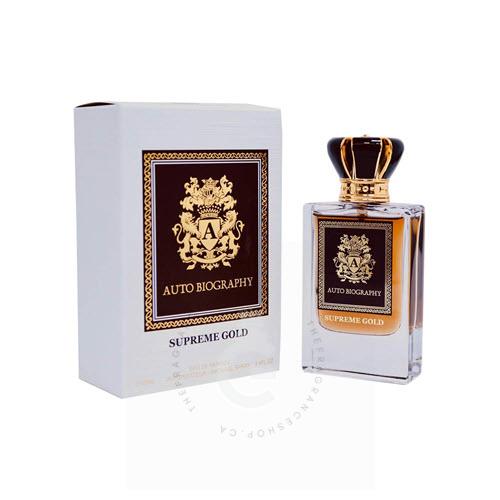 Paris Corner Auto Biography Supreme Gold EDP For Him / Her 100ml / 3.4oz