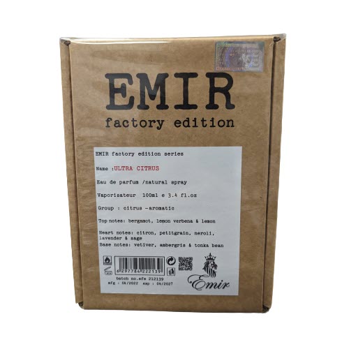 Paris Corner Emir Factory Edition Ultra Citrus EDP For Him 100ml / 3.4oz