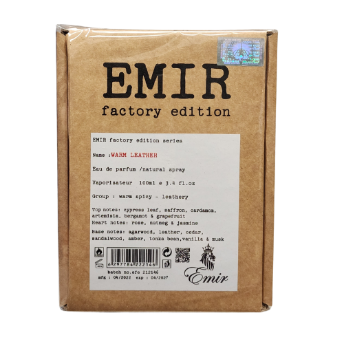 Paris Corner Emir Factory Edition Warm Leather EDP For Him / Her 100mL