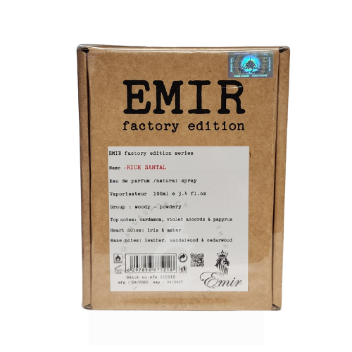 Paris Corner Emir Factory Edition Rich Santal EDP For Him / Her 100mL