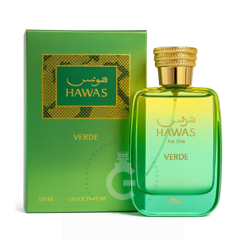 Rasasi Hawas Verde (Torino 21, Greenley Twist) EDP For Him 100 ml / 3.33 Fl. oz.