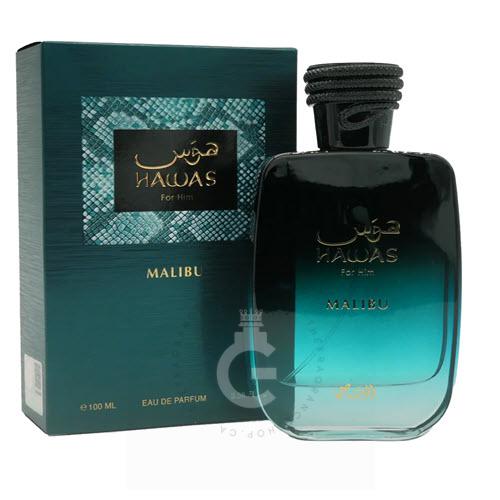 Rasasi Hawas Malibu ( Le Beau Le Parfum ) EDP For Him 100 ml / 3.4 Fl. oz.