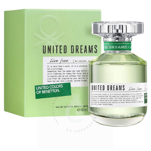 United Colors Of Benetton United Dreams Live Free For Her EDP 80 ml / 2.7 Fl. oz.