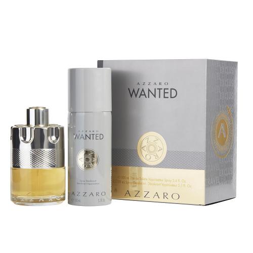 Azzaro Wanted EDT 2pcs Travel Gift Set for Him