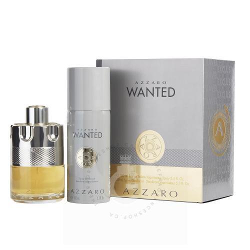 Azzaro Wanted EDT 2pcs Travel Gift Set for Him 