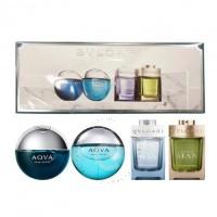 Bvlgari 4pcs Mini Gift Set For Him 5ml / 0.17oz