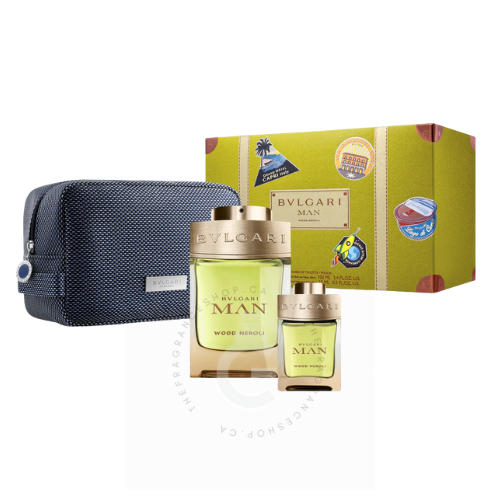 Bvlgari Man Wood Neroli EDP 3 Pcs Gift Set For Men 100 ml