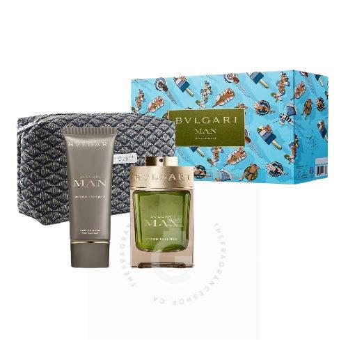 Bvlgari Man Wood Essence EDP For Men 100 ml 3 Pcs Gift Set
