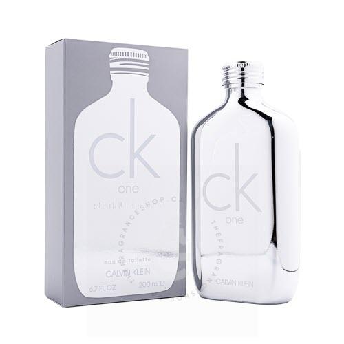 Calvin Klein CK One Platinum EDT For Him 200ml / 6.7oz - One Platinum