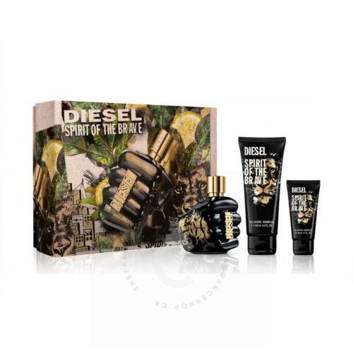 Diesel Spirit Of The Brave Giftset EDT for him 75 mL Natural Spray 100mL Shower Gel 