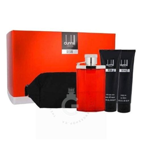 Dunhill Desire Red 3pcs Gift Set For Him With Travel Bag