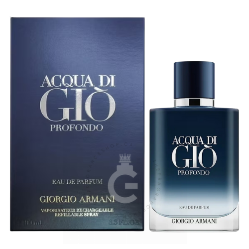 Giorgio Armani Acqua Di Gio Profondo EDP Refillable For Him 100 ml / 3.3 Fl. oz.