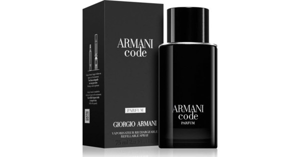 Giorgio Armani Armani Code Parfum Refillable Spray For Him 75mL - Armani  Code