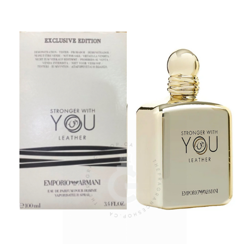 Giorgio Armani Stronger With You Leather EDP Pour Homme exclusive Edition For Him 100 ml / 3.4 Fl. oz. Tester