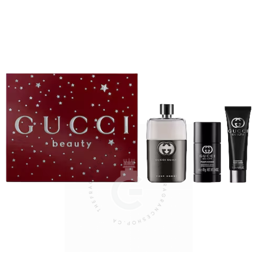 Gucci Guilty 3pc Men Travel Set EDT For Him 90 ml / 3.0 Fl. oz. 