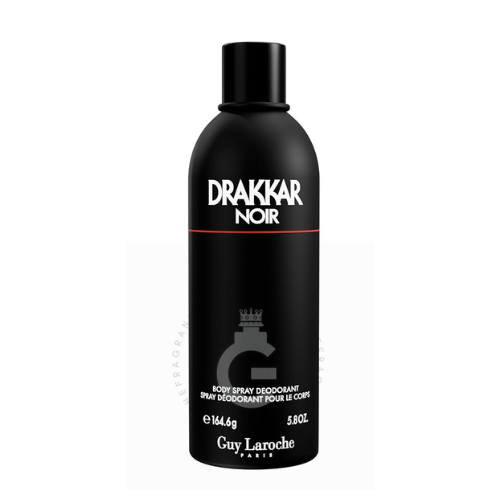 Guy Laroche Drakkar Noir Body Spray Deodorant  For Him 164.60 g / 5.8 Fl. oz.