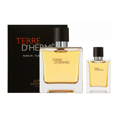Hermes Terre d'Hermes Parfum 2Pcs Gift Set for Him