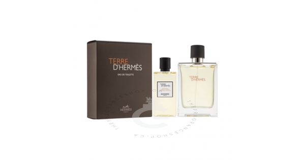 TERRE D'HERMÈS オードトワレ ナチュラルスプレー ✴︎ ギフトセット Terre d'Hermès Eau de toilette gift set - 155 ml | Hermès Canada