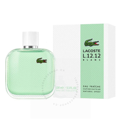 Lacoste L.12.12 Blanc Eau Fraiche For Him EDT 100 ml / 3.3 Fl. oz. 