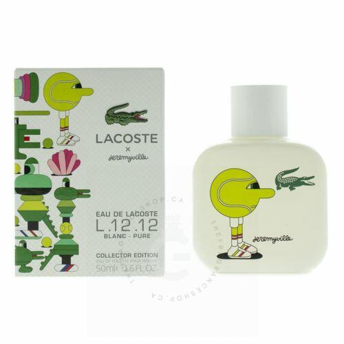 Lacoste x Jeremyville Eau de Lacoste L.12.12 Blanc Pure EDT For Him 50ml / 1.7oz Collectors Edition